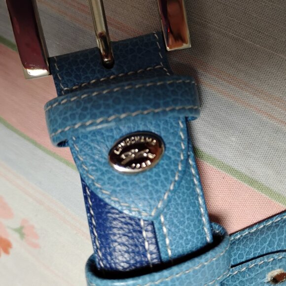 ❤️Womens LONGCHAMP PARIS Blue / Silver Buckle Belt Size M 30-34 main image 10